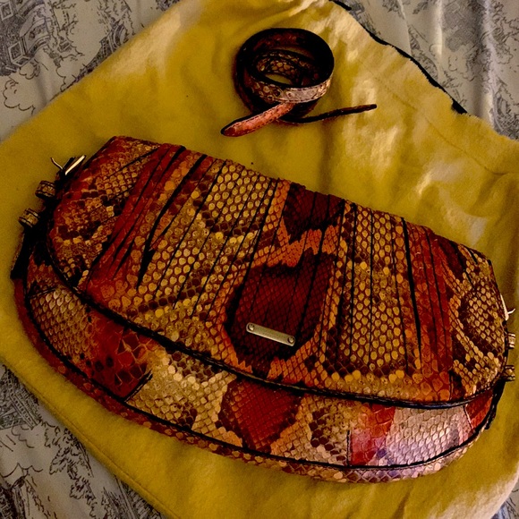 Burberry python vintage clutch - Picture 3 of 8
